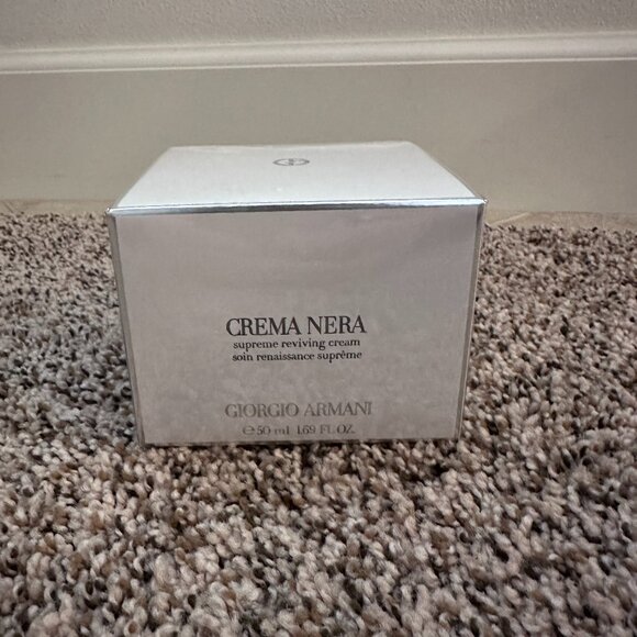 NEW SEALED Giorgio Armani Crema Nera Supreme Reviving Cream 1.69 oz /50 ml n - Picture 1 of 4
